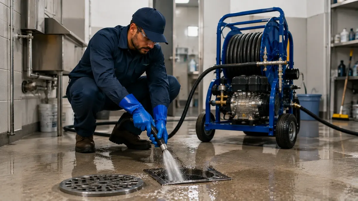 Floor Drain Hydro Jet Cleaning in Raisin City