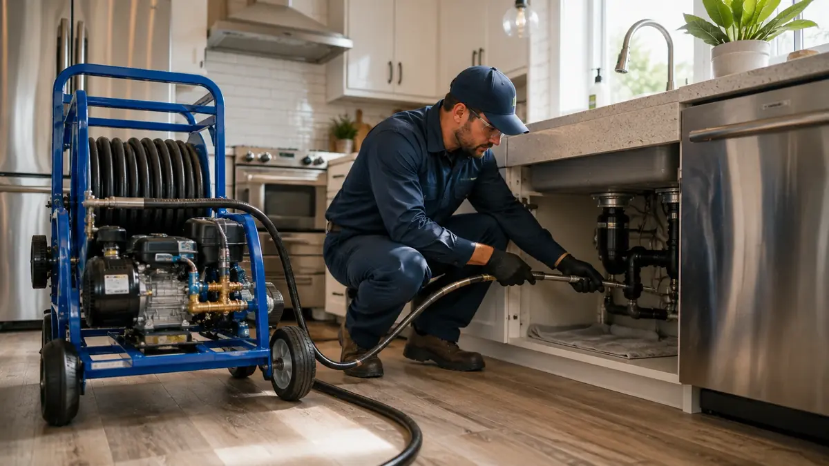 Kitchen Drain Hydro Jetting in Raisin City