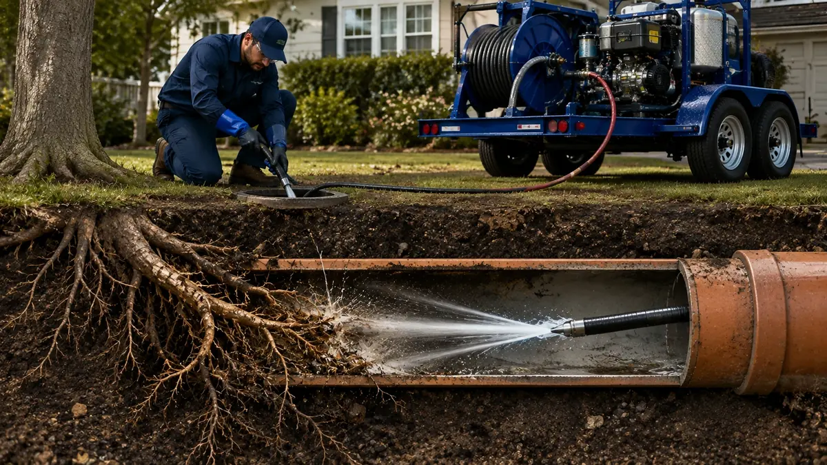 Tree Root Removal with Hydro Jetting in Raisin City
